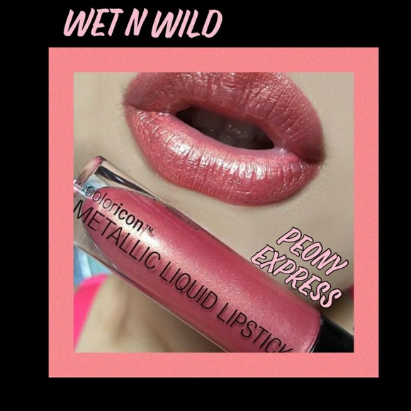 wet n wild Other - Wet n Wild Metallic Liquid Lipstick Peony Express